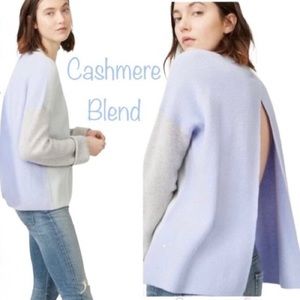Club Monaco Cashmere Blend Arya Split Back Sweater